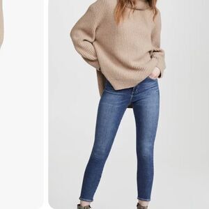 Citizens of Humanity Rocket Crop Mid-rise Skinny medium washed size 25